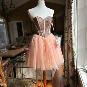 ALYCE Paris Kalani Hilliker Beaded Tulle Homecoming Dress 2641 - Size 00 - NWT